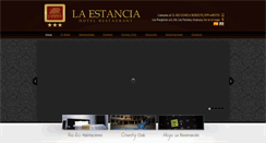 Desktop Screenshot of laestanciahotelrestaurant.com