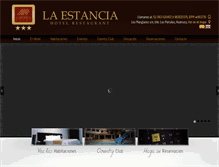 Tablet Screenshot of laestanciahotelrestaurant.com